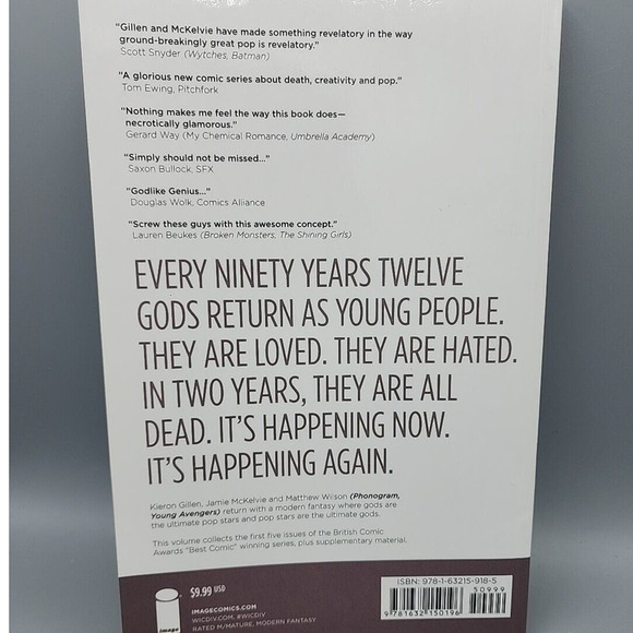 The Wicked + Divine Vol. 1 The Faust Act TPB Image 2014 Graphic Novel - Picture 3 of 9